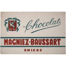 Buvard publicitaire. Chocolats Magniez-Baussart.