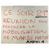 Ce soir 21h réunion pour préparer la mobilisation de mardi matin.