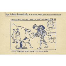 Ligue de Bonté Internationale, 3, Avenue Foch (Avenue du Bois de Boulogne) - En entrant dans une ligue de Bonté l'enfant promet aussi d'être bon pour les animaux.