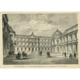 Le Musée des Archives de l'Empire. Vue des bâtiments prise de la cour.