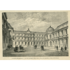 Le Musée des Archives de l'Empire. Vue des bâtiments prise de la cour.