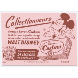 Buvard publicitaire. Savon Cadum. Walt Disney. Mickey. 