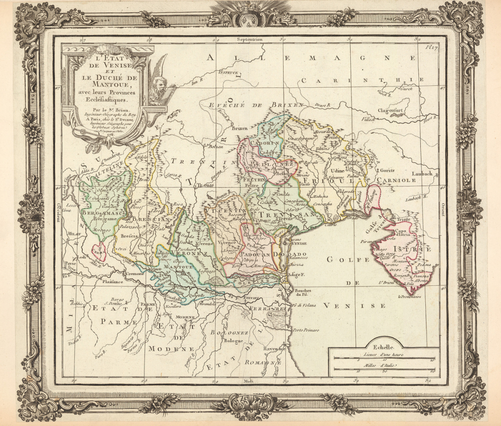 L'État de Venise et le Duché de Mantoue, avec leurs Provinces Ecclésiastiques.