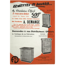 Buvard publicitaire. Fonderies A. Demange.