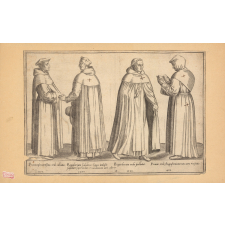 Costumes de différents ordres monastiques.