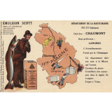 Émulsion Scott - Débilité générale, croissance, dentition, bronchite, rachitisme - Département de la Haute-Marne - 397.773 habitants - Chef-Lieu : Chaumont - Sous-préfecture : Langres.