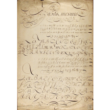 Modèles d'écriture. Alfabets mesurés.
