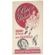 Buvard publicitaire. Bee's Polish.