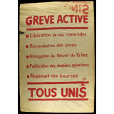 Grève active.