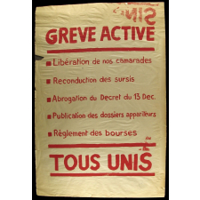Grève active.