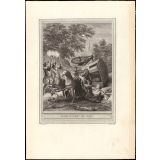 Fable de La Fontaine. Le Curé et le Mort. Fable CXXXV.