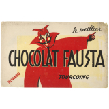 Buvard publicitaire. Chocolat Fausta. 