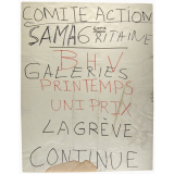 Samaritaine - BHV - Galeries - Printemps - Uniprix - La grève continue.