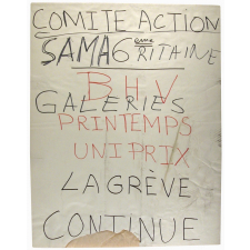 Samaritaine - BHV - Galeries - Printemps - Uniprix - La grève continue.