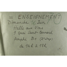 Enseignement - Dimanche 16 Juin.