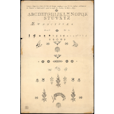 Lettres, Vignettes, Notes & Culs-de-lampe employés par Mr. F. N. Saillart, instituteur & Chantre à Montmartre, pour la copie des Livres d'Offices, 1835.