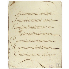 Modèle d'écriture.