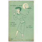 Buvard publicitaire. La brosse à dents Gibbs souple.