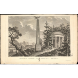 Monument projeté à la gloire de J.-J. Rousseau.
