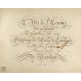 Modèle d'écriture. L'Art de L'Ecriture dite anglaise. 