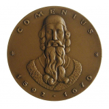 Médaille à l'effigie de Comenius. 