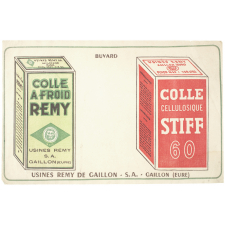 Buvard publicitaire. Colle Remy - Colle Stiff.