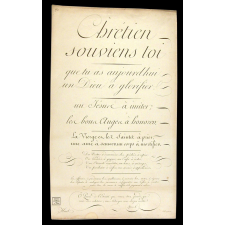 Modèle d'écriture. Chrétien. Souviens-toi. 