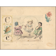 Alphabet illustré : lettre C. Jeux de corde.