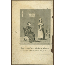 Marie écoutait avec attention le discours du Pasteur, et lui promettait d'en profiter.