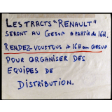 Les tracts Renault seront au Gesup à partir de 16h.