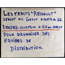 Les tracts Renault seront au Gesup à partir de 16h.