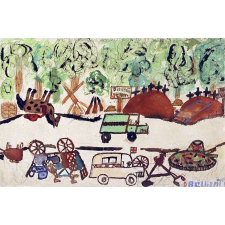 Forêt aux alentours de Dixmont le 23 juillet 1940