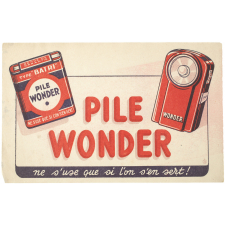 Buvard publicitaire. Pile Wonder.