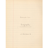 Cahier de géographie.
