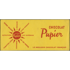 Buvard publicitaire. Chocolat Pupier.