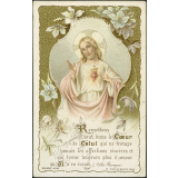 Image religieuse. Remettons tout dans le Coeur de Celui qui ne trompe jamais les affections sincères et qui donne toujours plus d'amour qu'Il n'en reçoit.