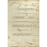 Modèle d'écriture. 
