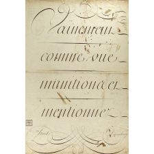 Modèle d'écriture. 