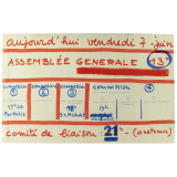 Aujourd'hui vendredi 7 juin Assemblée générale.