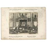 Ecole agricole de Nartassk, groupe de maîtres et d'élèves, Zemstvo de Gouvernement de Wiatka, Album de vues des écoles. 