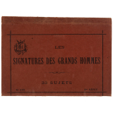 Bons points géographiques. Signatures des grands hommes