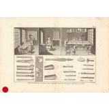 Passementerie, Travail des Fleurs Artificielles, l'Opération de Découper, Emportes pieces et Outils.