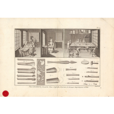 Passementerie, Travail des Fleurs Artificielles, l'Opération de Découper, Emportes pieces et Outils.