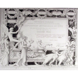 Exposition Universelle de 1889. Le jury international des récompenses décerne un diplôme de Grand Prix.