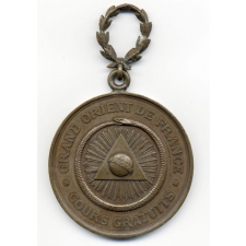 Médaille de prix des Cours Gratuits du Grand Orient de France.