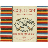 Papier d'emballage de bonbon à texte patriotique. 