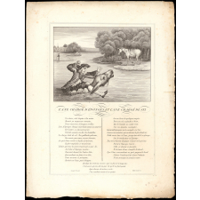 Fable de La Fontaine. . L'âne chargé d'éponges, et l'âne chargé de sel.
