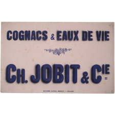 Buvard publicitaire. Cognacs & Eaux de vie Ch. Jobit & Cie.
