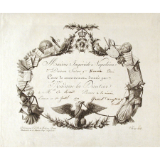 Carte de Contentement de la Maison Impériale Napoléon d'Écouen.