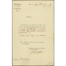 Lettre. 
